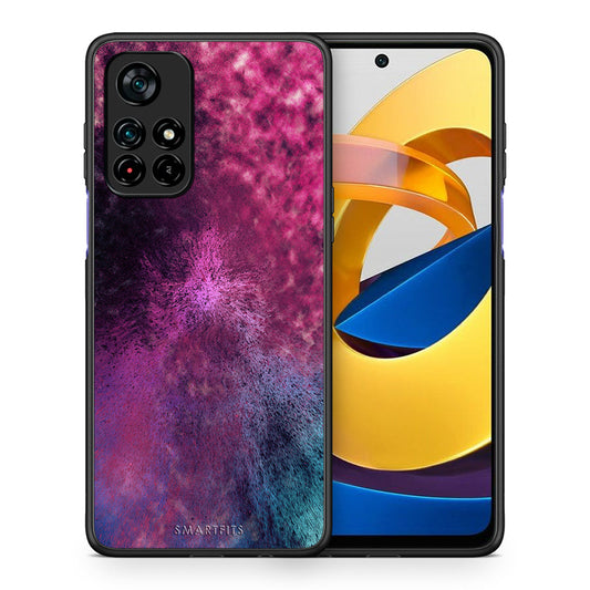 Θήκη Xiaomi Poco M4 Pro 5G Aurora Galaxy από τη Smartfits με σχέδιο στο πίσω μέρος και μαύρο περίβλημα | Xiaomi Poco M4 Pro 5G Aurora Galaxy case with colorful back and black bezels