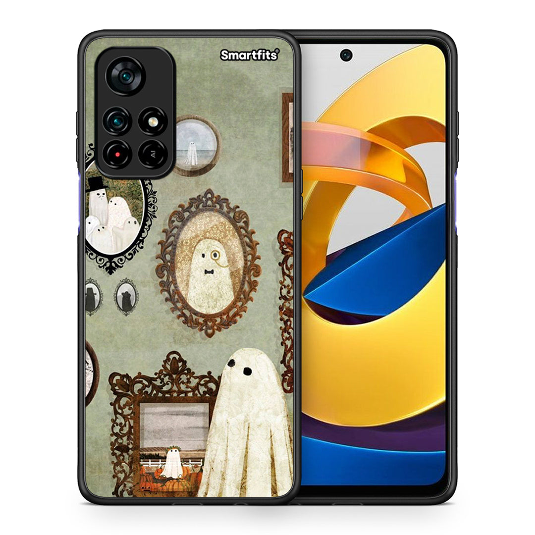 Θήκη Xiaomi Poco M4 Pro 5G Halloween Ghost Season από τη Smartfits με σχέδιο στο πίσω μέρος και μαύρο περίβλημα | Xiaomi Poco M4 Pro 5G Halloween Ghost Season case with colorful back and black bezels