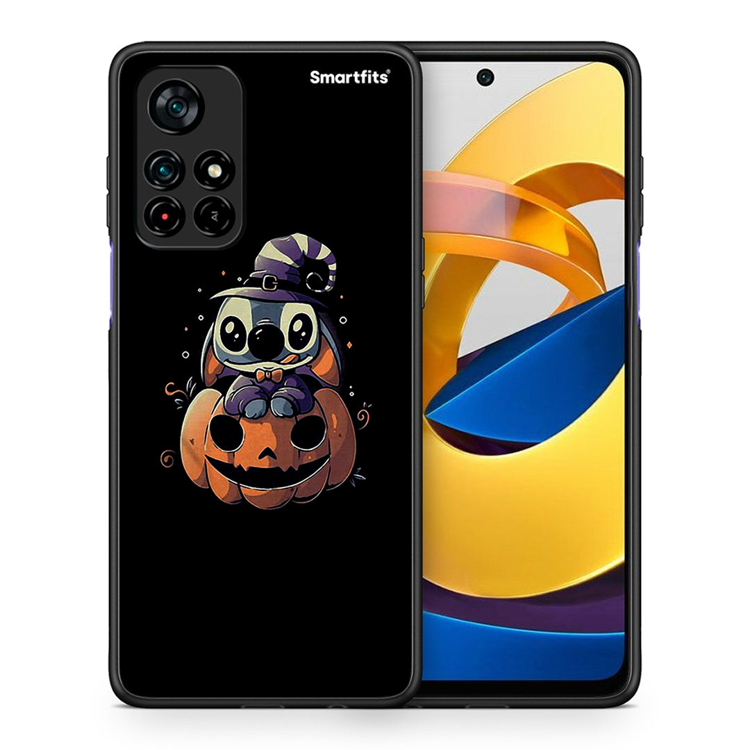 Θήκη Xiaomi Poco M4 Pro 5G Halloween Stitch από τη Smartfits με σχέδιο στο πίσω μέρος και μαύρο περίβλημα | Xiaomi Poco M4 Pro 5G Halloween Stitch case with colorful back and black bezels