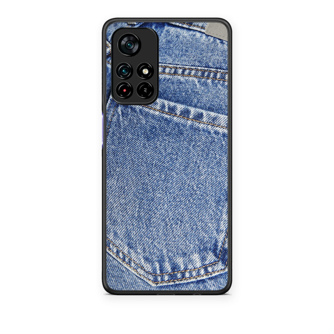 Θήκη Xiaomi Redmi Note 11S 5G Jeans Pocket από τη Smartfits με σχέδιο στο πίσω μέρος και μαύρο περίβλημα | Xiaomi Redmi Note 11S 5G Jeans Pocket case with colorful back and black bezels