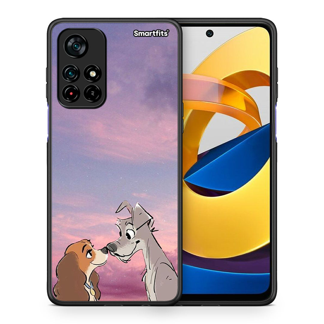 Θήκη Xiaomi Poco M4 Pro 5G Lady And Tramp από τη Smartfits με σχέδιο στο πίσω μέρος και μαύρο περίβλημα | Xiaomi Poco M4 Pro 5G Lady And Tramp case with colorful back and black bezels