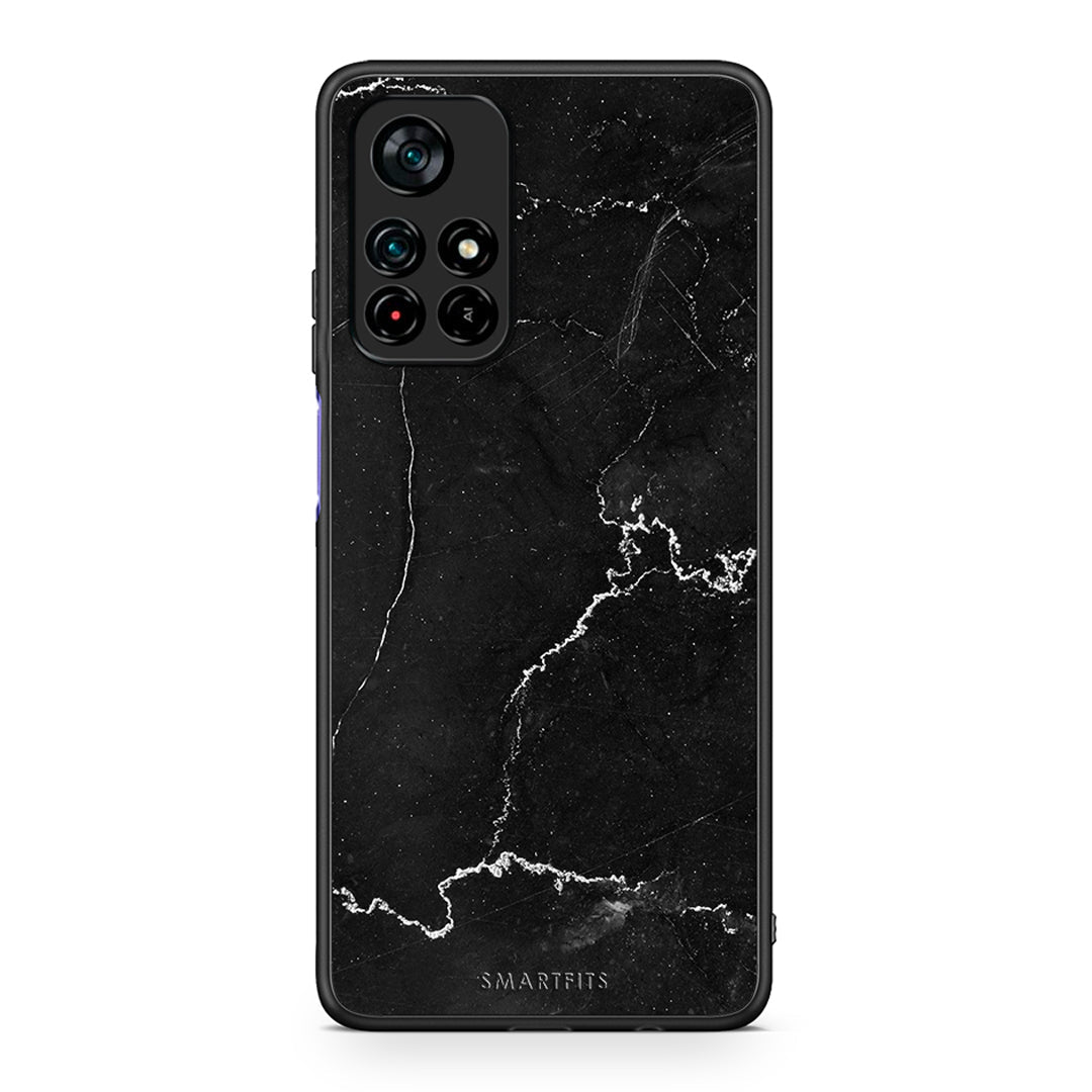 Xiaomi Poco M4 Pro 5G Marble Black θήκη από τη Smartfits με σχέδιο στο πίσω μέρος και μαύρο περίβλημα | Smartphone case with colorful back and black bezels by Smartfits