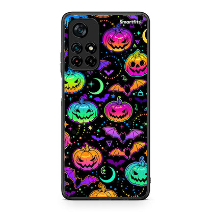 Xiaomi Poco M4 Pro 5G Neon Halloween θήκη από τη Smartfits με σχέδιο στο πίσω μέρος και μαύρο περίβλημα | Smartphone case with colorful back and black bezels by Smartfits