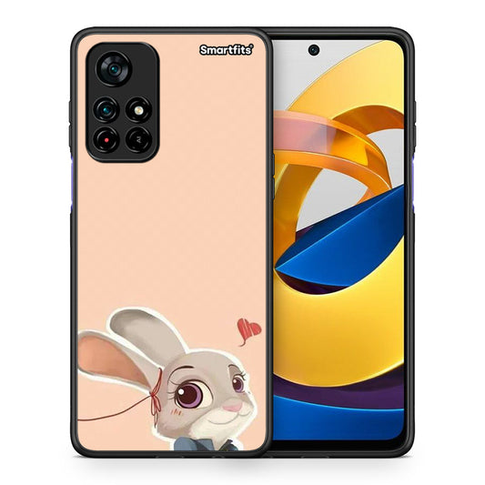 Θήκη Xiaomi Poco M4 Pro 5G Nick Wilde And Judy Hopps Love 2 από τη Smartfits με σχέδιο στο πίσω μέρος και μαύρο περίβλημα | Xiaomi Poco M4 Pro 5G Nick Wilde And Judy Hopps Love 2 case with colorful back and black bezels
