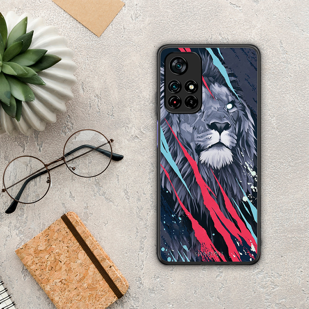 PopArt Lion Designer - Xiaomi Redmi Note 11S 5G θήκη