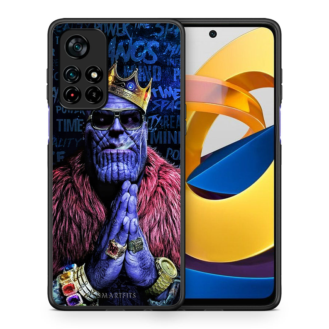 Θήκη Xiaomi Poco M4 Pro 5G Thanos PopArt από τη Smartfits με σχέδιο στο πίσω μέρος και μαύρο περίβλημα | Xiaomi Poco M4 Pro 5G Thanos PopArt case with colorful back and black bezels