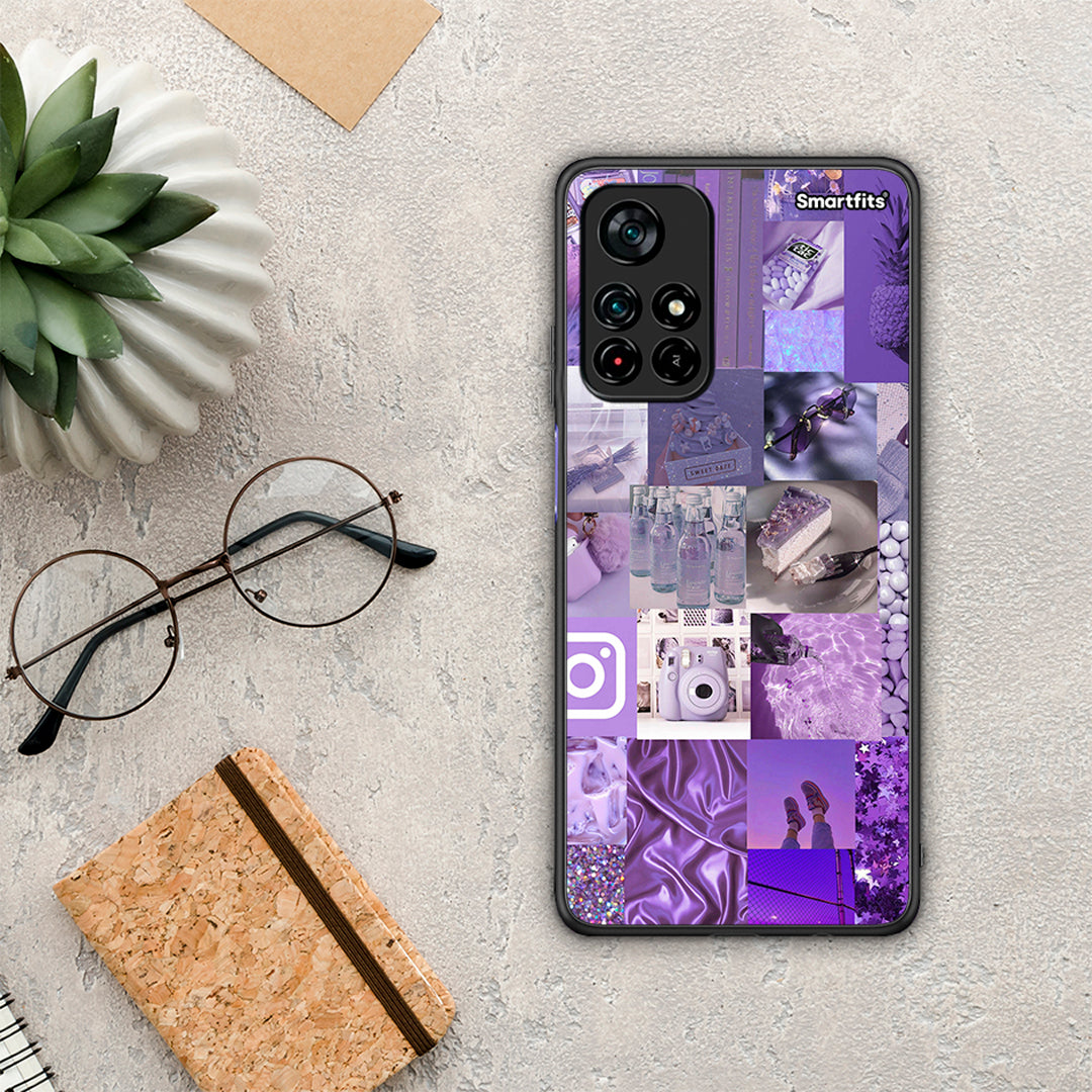 Purple Aesthetic Collage - Xiaomi Redmi Note 11S 5G θήκη