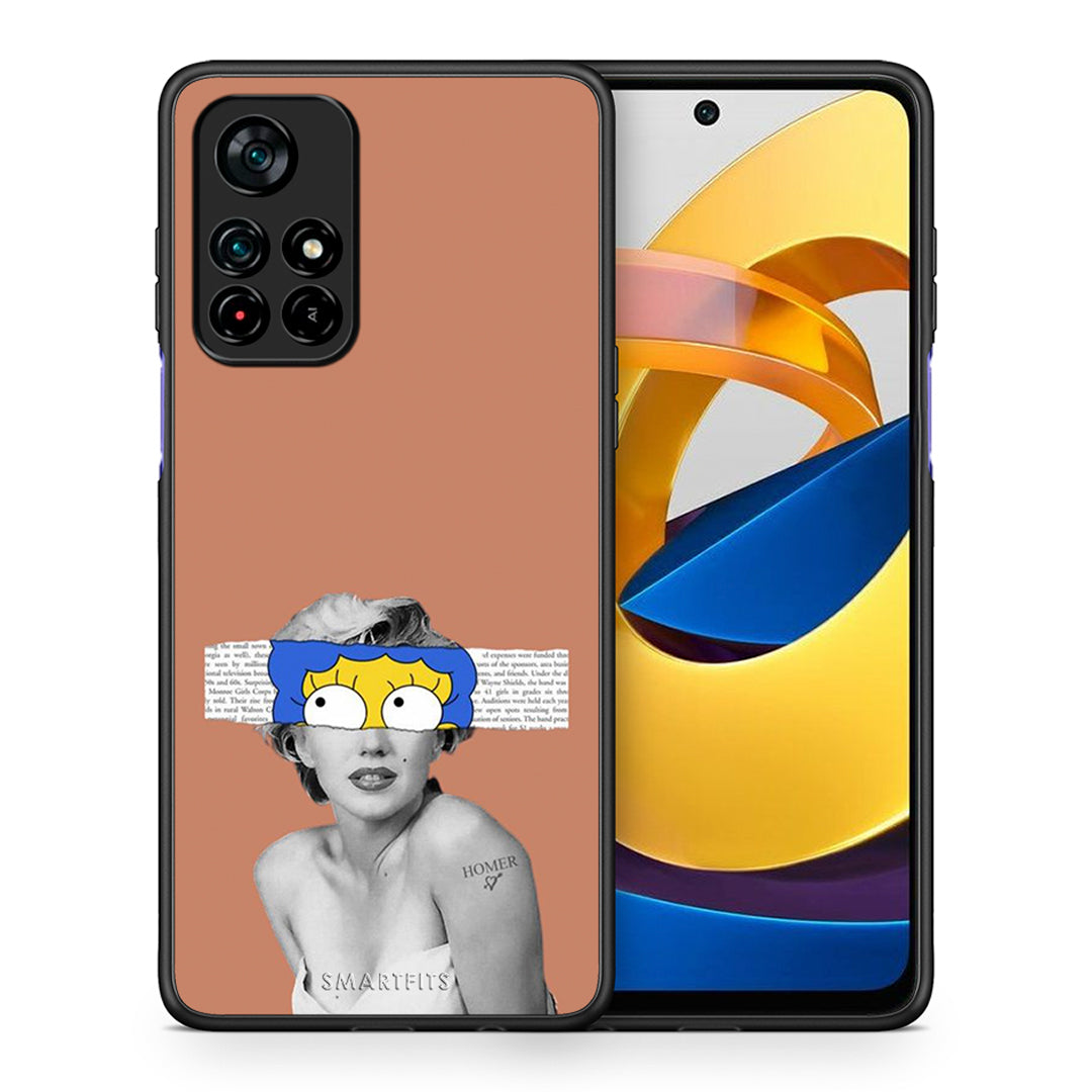 Θήκη Xiaomi Poco M4 Pro 5G Sim Merilyn από τη Smartfits με σχέδιο στο πίσω μέρος και μαύρο περίβλημα | Xiaomi Poco M4 Pro 5G Sim Merilyn case with colorful back and black bezels