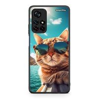 Thumbnail for Xiaomi Poco M4 Pro 5G Summer Cat θήκη από τη Smartfits με σχέδιο στο πίσω μέρος και μαύρο περίβλημα | Smartphone case with colorful back and black bezels by Smartfits