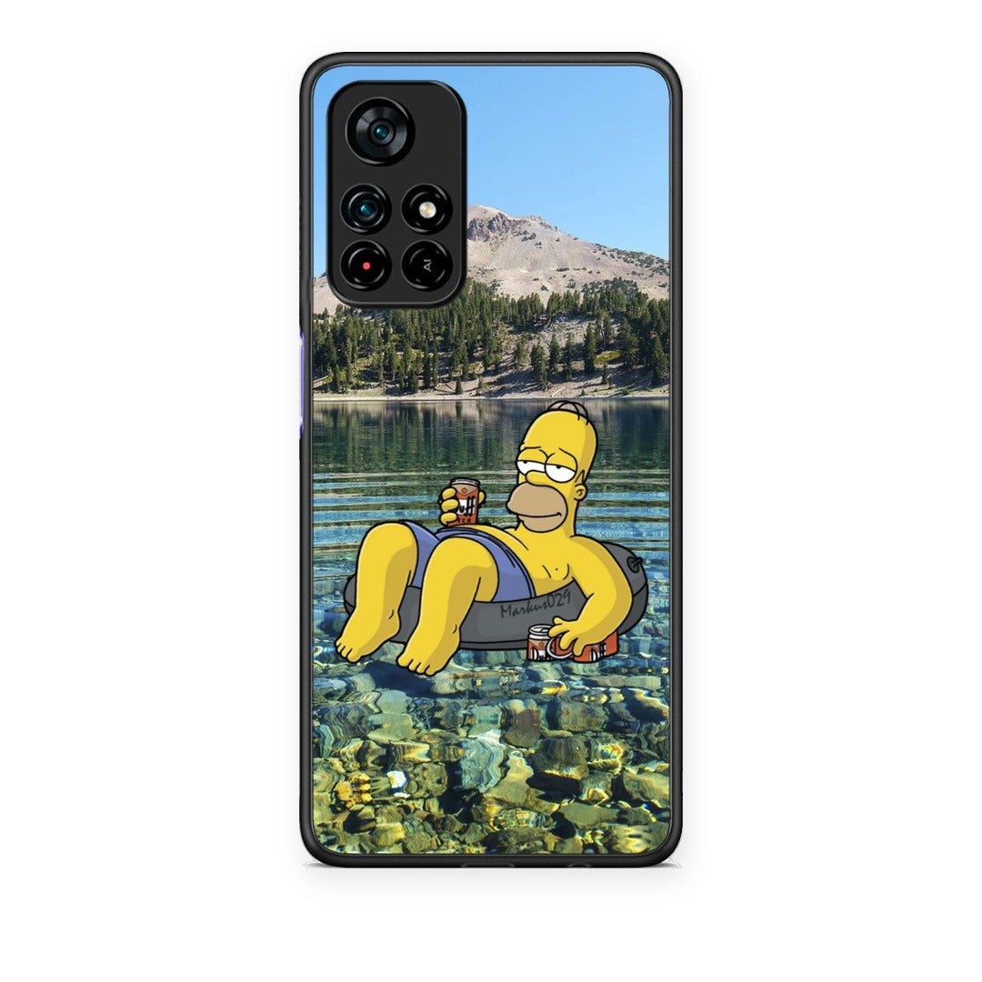 Θήκη Xiaomi Redmi Note 11S 5G Summer Happiness από τη Smartfits με σχέδιο στο πίσω μέρος και μαύρο περίβλημα | Xiaomi Redmi Note 11S 5G Summer Happiness case with colorful back and black bezels