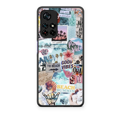 Θήκη Xiaomi Redmi Note 11S 5G Summer Vibes από τη Smartfits με σχέδιο στο πίσω μέρος και μαύρο περίβλημα | Xiaomi Redmi Note 11S 5G Summer Vibes case with colorful back and black bezels