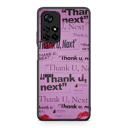 Xiaomi Poco M4 Pro 5G Thank You Next Θήκη Αγίου Βαλεντίνου από τη Smartfits με σχέδιο στο πίσω μέρος και μαύρο περίβλημα | Smartphone case with colorful back and black bezels by Smartfits