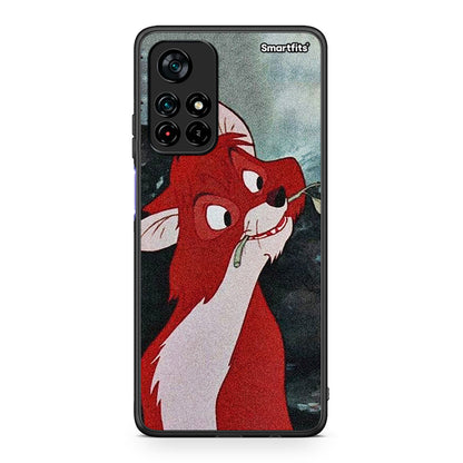 Xiaomi Poco M4 Pro 5G Tod And Vixey Love 1 θήκη από τη Smartfits με σχέδιο στο πίσω μέρος και μαύρο περίβλημα | Smartphone case with colorful back and black bezels by Smartfits