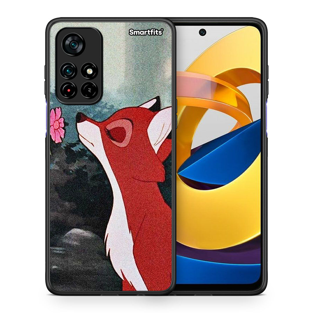 Θήκη Xiaomi Poco M4 Pro 5G Tod And Vixey Love 2 από τη Smartfits με σχέδιο στο πίσω μέρος και μαύρο περίβλημα | Xiaomi Poco M4 Pro 5G Tod And Vixey Love 2 case with colorful back and black bezels