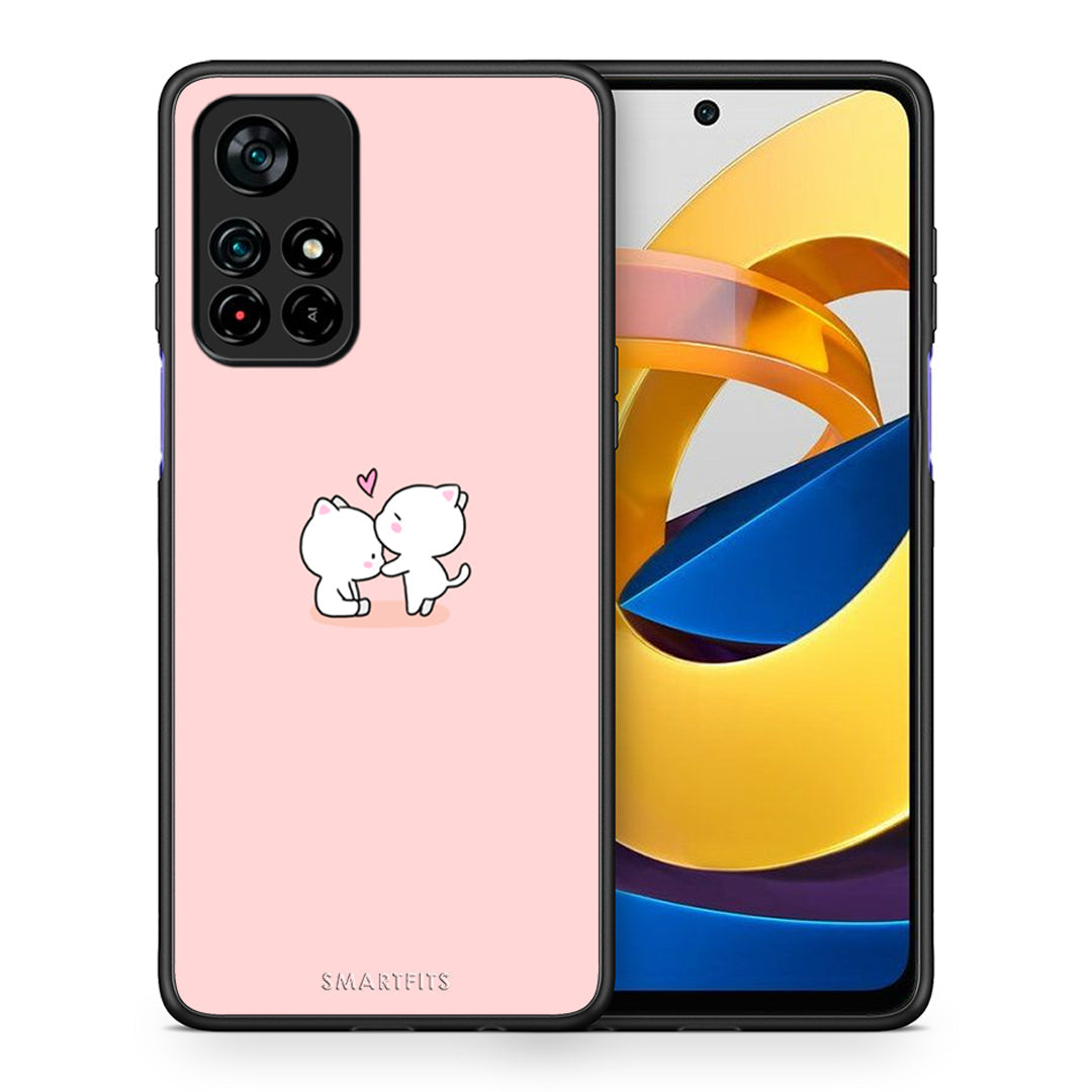 Θήκη Xiaomi Poco M4 Pro 5G Love Valentine από τη Smartfits με σχέδιο στο πίσω μέρος και μαύρο περίβλημα | Xiaomi Poco M4 Pro 5G Love Valentine case with colorful back and black bezels