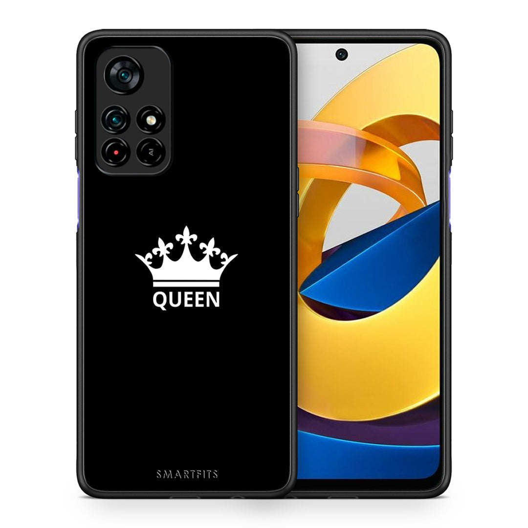 Θήκη Xiaomi Poco M4 Pro 5G Queen Valentine από τη Smartfits με σχέδιο στο πίσω μέρος και μαύρο περίβλημα | Xiaomi Poco M4 Pro 5G Queen Valentine case with colorful back and black bezels