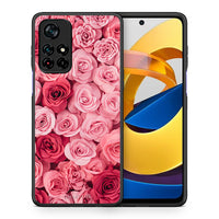 Thumbnail for Θήκη Xiaomi Poco M4 Pro 5G RoseGarden Valentine από τη Smartfits με σχέδιο στο πίσω μέρος και μαύρο περίβλημα | Xiaomi Poco M4 Pro 5G RoseGarden Valentine case with colorful back and black bezels