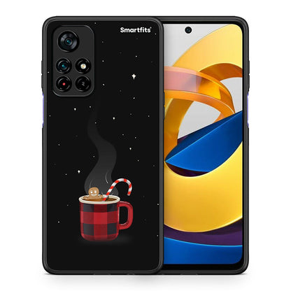 Θήκη Xiaomi Poco M4 Pro 5G Xmas Bathing από τη Smartfits με σχέδιο στο πίσω μέρος και μαύρο περίβλημα | Xiaomi Poco M4 Pro 5G Xmas Bathing case with colorful back and black bezels