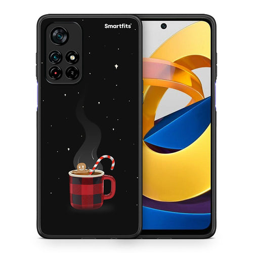 Θήκη Xiaomi Poco M4 Pro 5G Xmas Bathing από τη Smartfits με σχέδιο στο πίσω μέρος και μαύρο περίβλημα | Xiaomi Poco M4 Pro 5G Xmas Bathing case with colorful back and black bezels