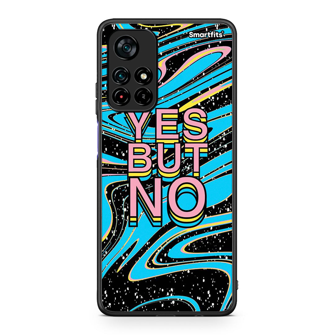 Xiaomi Poco M4 Pro 5G Yes But No θήκη από τη Smartfits με σχέδιο στο πίσω μέρος και μαύρο περίβλημα | Smartphone case with colorful back and black bezels by Smartfits