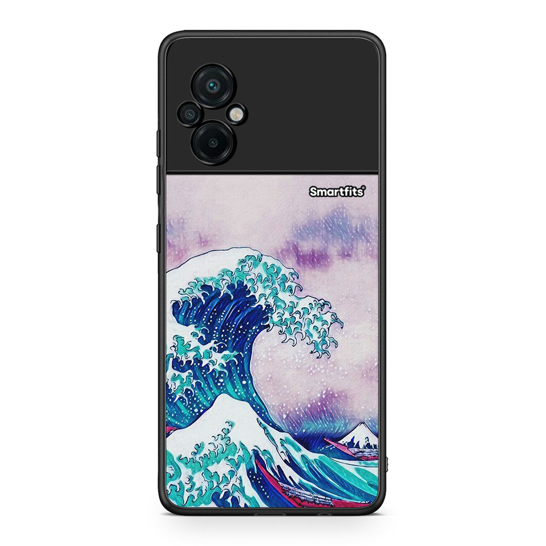Xiaomi Poco M5 / Redmi Note 11E Blue Waves θήκη από τη Smartfits με σχέδιο στο πίσω μέρος και μαύρο περίβλημα | Smartphone case with colorful back and black bezels by Smartfits
