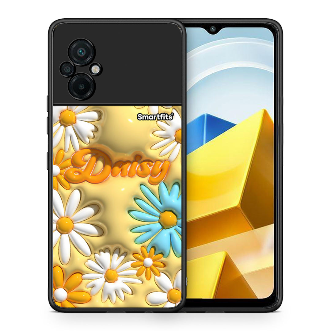 Θήκη Xiaomi Poco M5 / Redmi Note 11E Bubble Daisies από τη Smartfits με σχέδιο στο πίσω μέρος και μαύρο περίβλημα | Xiaomi Poco M5 / Redmi Note 11E Bubble Daisies case with colorful back and black bezels