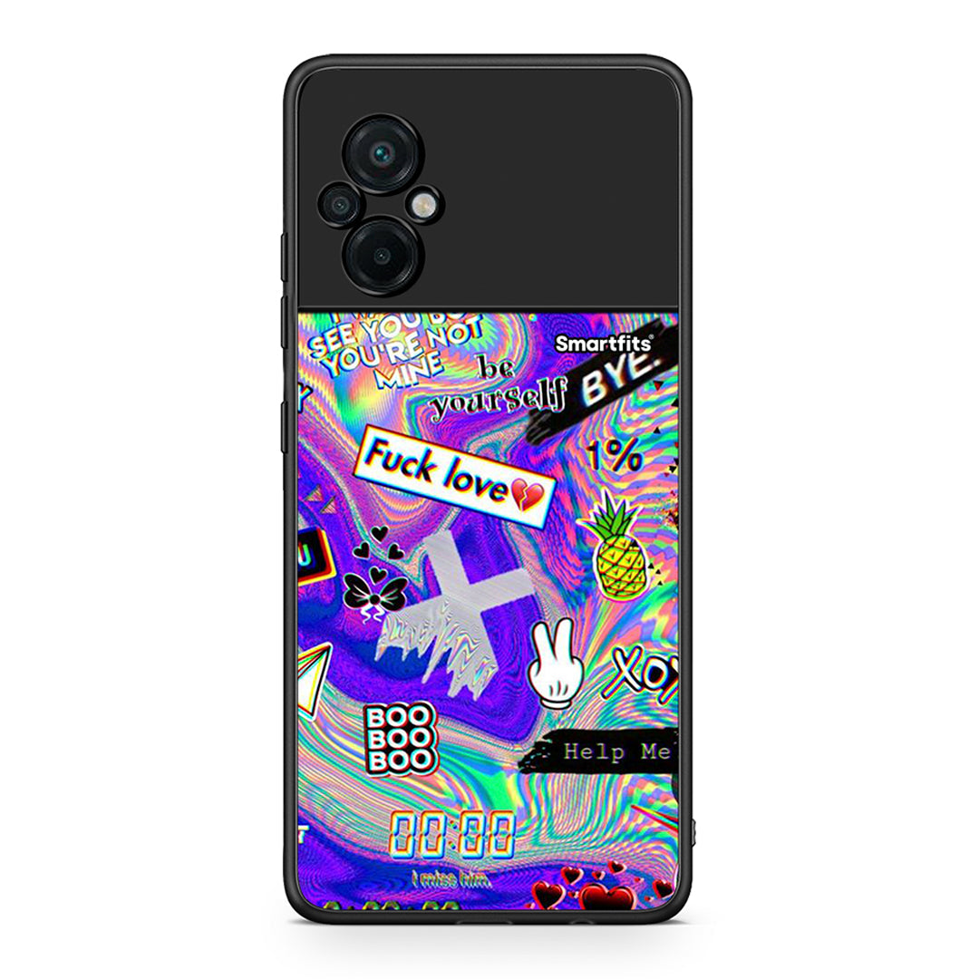 Xiaomi Poco M5 / Redmi Note 11E Game Over θήκη από τη Smartfits με σχέδιο στο πίσω μέρος και μαύρο περίβλημα | Smartphone case with colorful back and black bezels by Smartfits