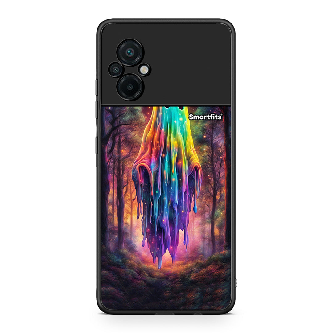 Xiaomi Poco M5 / Redmi Note 11E Halloween Ghost θήκη από τη Smartfits με σχέδιο στο πίσω μέρος και μαύρο περίβλημα | Smartphone case with colorful back and black bezels by Smartfits
