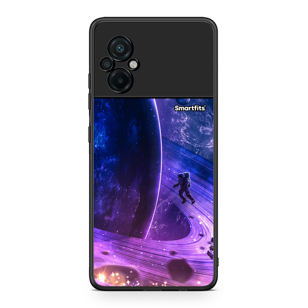 Xiaomi Poco M5 / Redmi Note 11E Lost Astronaut θήκη από τη Smartfits με σχέδιο στο πίσω μέρος και μαύρο περίβλημα | Smartphone case with colorful back and black bezels by Smartfits