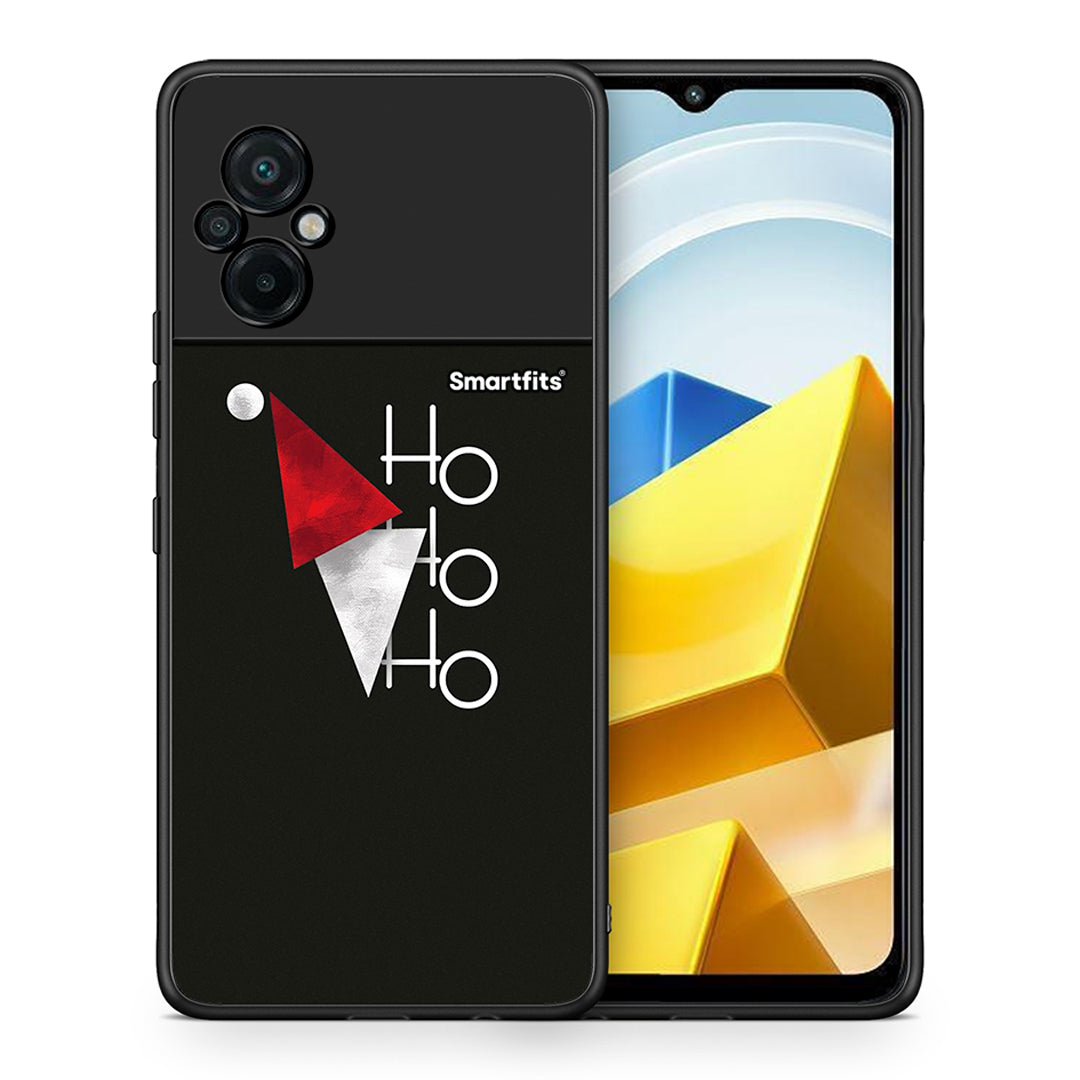 Θήκη Xiaomi Poco M5 / Redmi Note 11E Minimal Christmas από τη Smartfits με σχέδιο στο πίσω μέρος και μαύρο περίβλημα | Xiaomi Poco M5 / Redmi Note 11E Minimal Christmas case with colorful back and black bezels