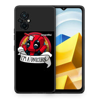 Thumbnail for Θήκη Xiaomi Poco M5 / Redmi Note 11E Unicorn Deadpool από τη Smartfits με σχέδιο στο πίσω μέρος και μαύρο περίβλημα | Xiaomi Poco M5 / Redmi Note 11E Unicorn Deadpool case with colorful back and black bezels