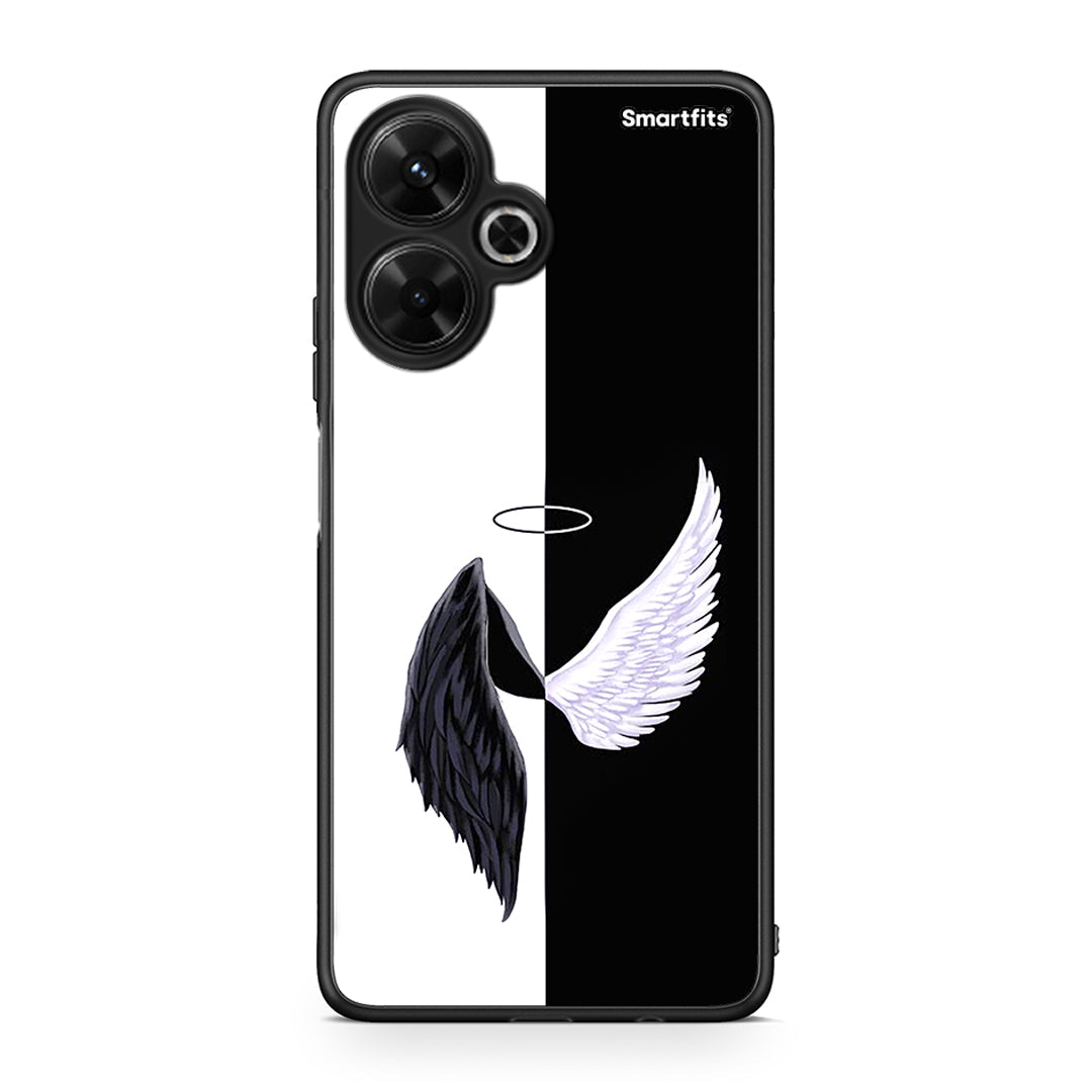 Xiaomi Poco M6 4G Angels Demons θήκη από τη Smartfits με σχέδιο στο πίσω μέρος και μαύρο περίβλημα | Smartphone case with colorful back and black bezels by Smartfits