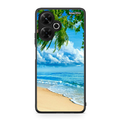 Xiaomi Poco M6 4G Beautiful Beach θήκη από τη Smartfits με σχέδιο στο πίσω μέρος και μαύρο περίβλημα | Smartphone case with colorful back and black bezels by Smartfits