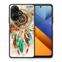 Thumbnail for Θήκη Xiaomi Poco M6 4G DreamCatcher Boho από τη Smartfits με σχέδιο στο πίσω μέρος και μαύρο περίβλημα | Xiaomi Poco M6 4G DreamCatcher Boho case with colorful back and black bezels