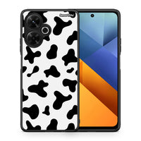 Thumbnail for Θήκη Xiaomi Poco M6 4G Cow Print από τη Smartfits με σχέδιο στο πίσω μέρος και μαύρο περίβλημα | Xiaomi Poco M6 4G Cow Print case with colorful back and black bezels