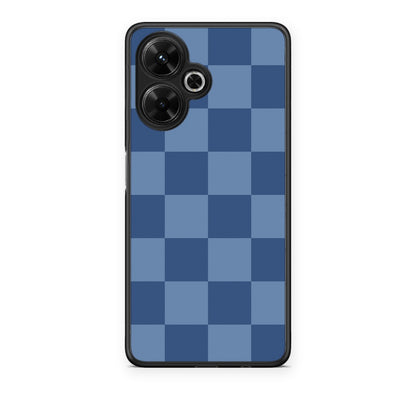 Θήκη Xiaomi Poco M6 4G Denim Blue Checkerboard από τη Smartfits με σχέδιο στο πίσω μέρος και μαύρο περίβλημα | Xiaomi Poco M6 4G Denim Blue Checkerboard case with colorful back and black bezels
