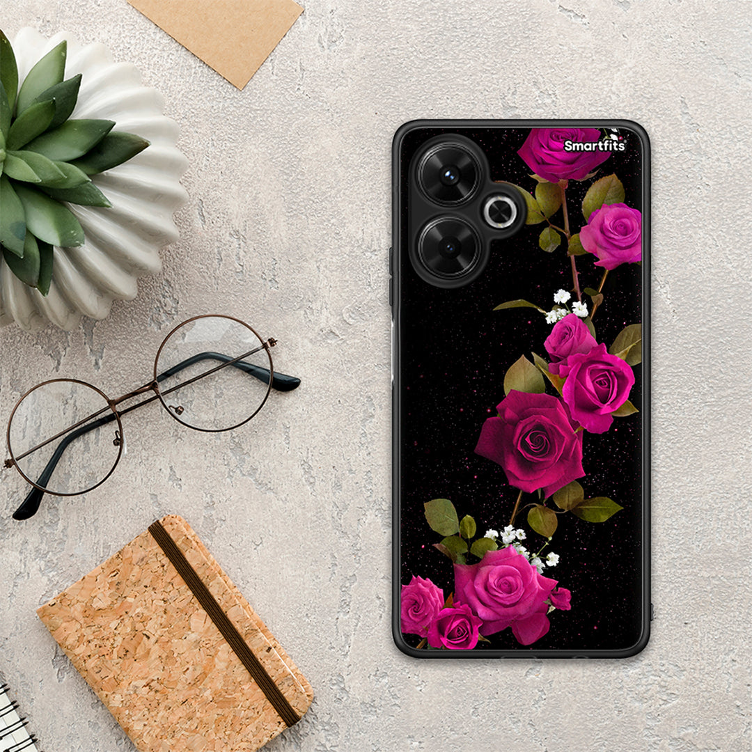 Flower Red Roses - Xiaomi Poco M6 4G θήκη