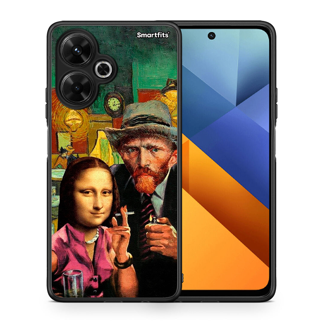 Θήκη Xiaomi Poco M6 4G Funny Art από τη Smartfits με σχέδιο στο πίσω μέρος και μαύρο περίβλημα | Xiaomi Poco M6 4G Funny Art case with colorful back and black bezels