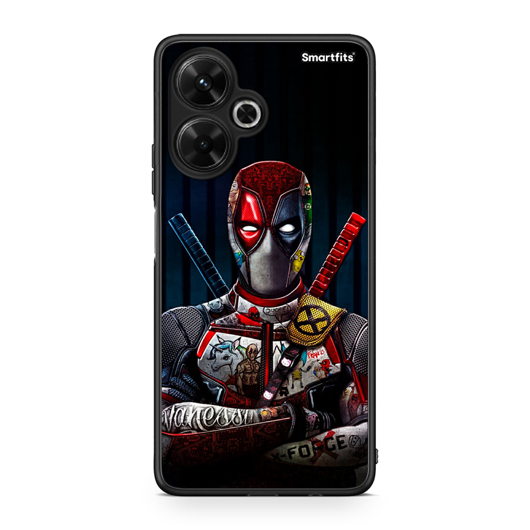 Xiaomi Poco M6 4G Funny Guy θήκη από τη Smartfits με σχέδιο στο πίσω μέρος και μαύρο περίβλημα | Smartphone case with colorful back and black bezels by Smartfits