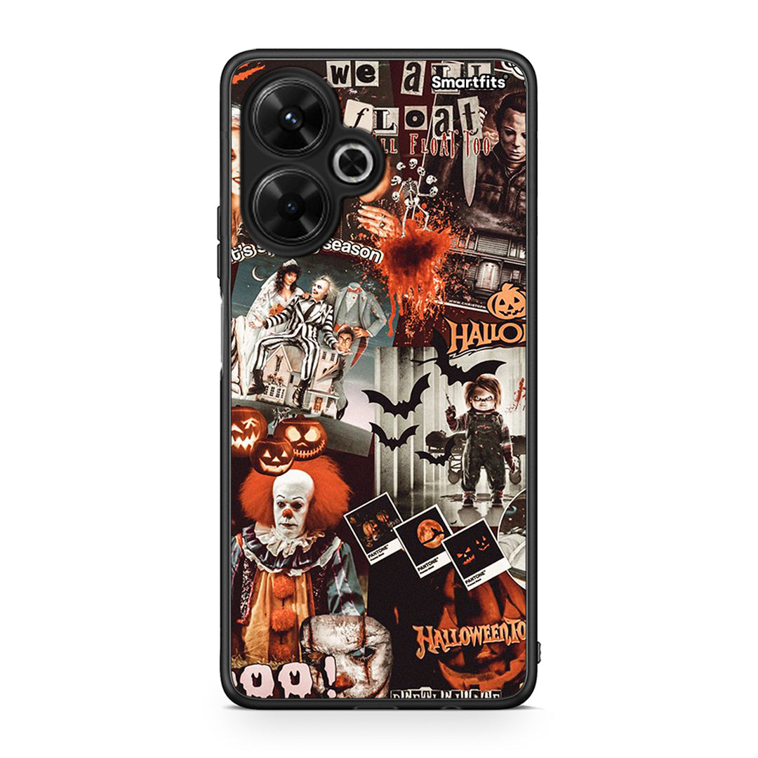 Xiaomi Poco M6 4G Halloween Spooky Season Θήκη από τη Smartfits με σχέδιο στο πίσω μέρος και μαύρο περίβλημα | Smartphone case with colorful back and black bezels by Smartfits