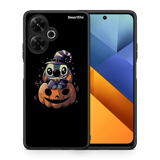 Θήκη Xiaomi Poco M6 4G Halloween Stitch από τη Smartfits με σχέδιο στο πίσω μέρος και μαύρο περίβλημα | Xiaomi Poco M6 4G Halloween Stitch case with colorful back and black bezels