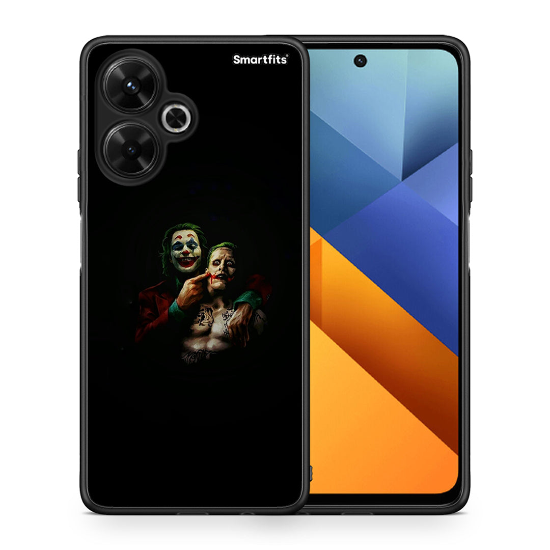 Θήκη Xiaomi Poco M6 4G Clown Hero από τη Smartfits με σχέδιο στο πίσω μέρος και μαύρο περίβλημα | Xiaomi Poco M6 4G Clown Hero case with colorful back and black bezels