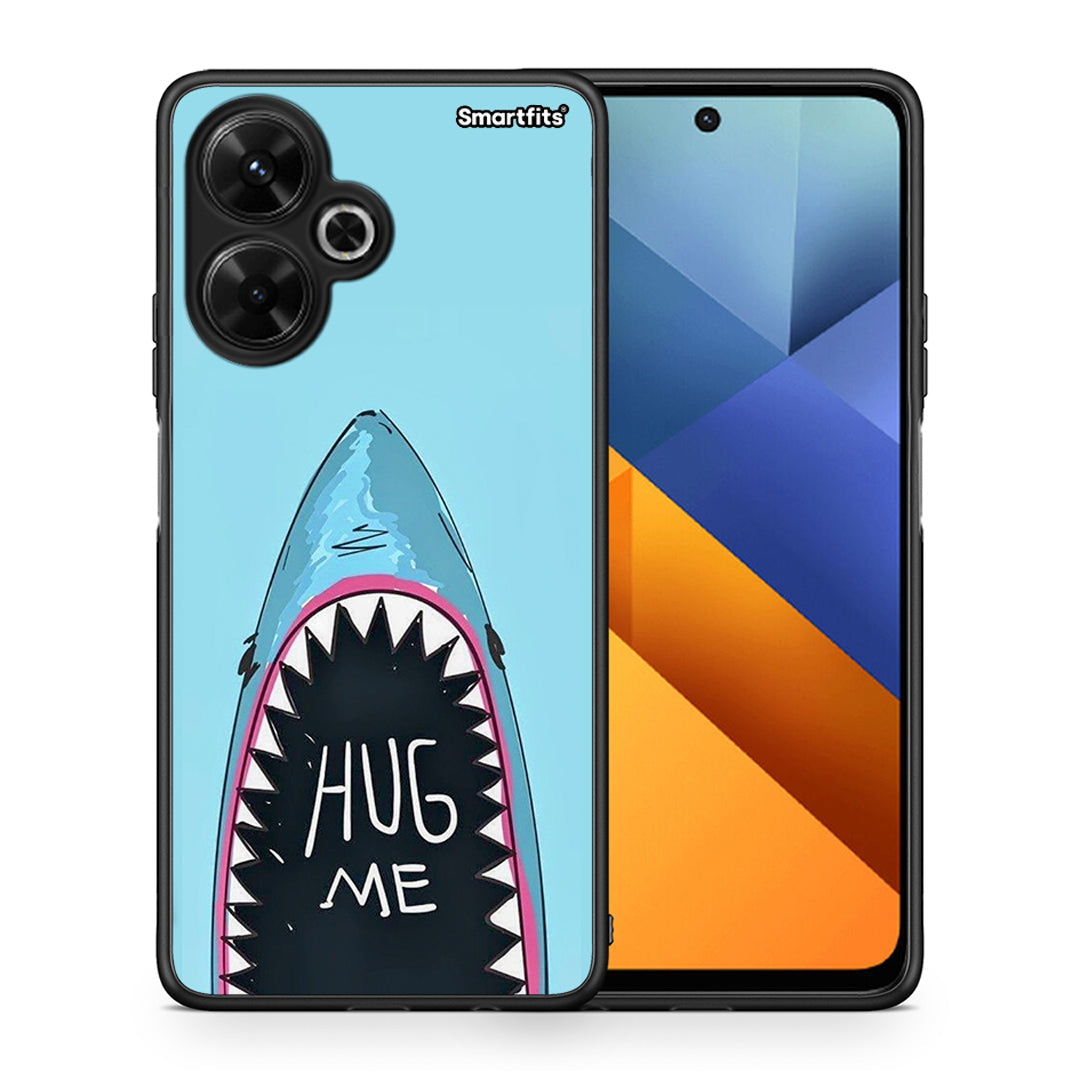 Θήκη Xiaomi Poco M6 4G Hug Me από τη Smartfits με σχέδιο στο πίσω μέρος και μαύρο περίβλημα | Xiaomi Poco M6 4G Hug Me case with colorful back and black bezels