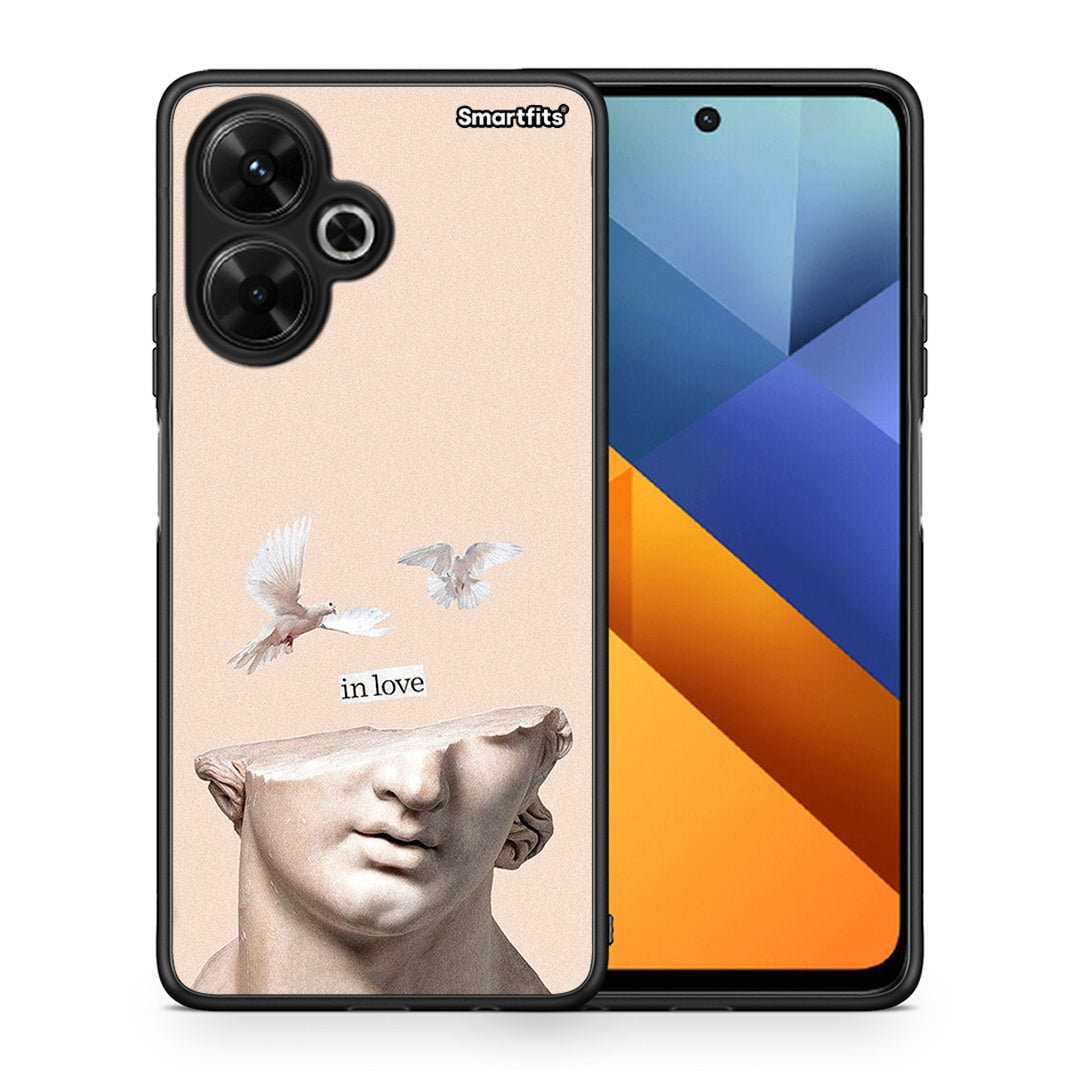 Θήκη Xiaomi Poco M6 4G In Love από τη Smartfits με σχέδιο στο πίσω μέρος και μαύρο περίβλημα | Xiaomi Poco M6 4G In Love case with colorful back and black bezels