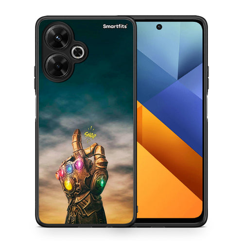 Θήκη Xiaomi Poco M6 4G Infinity Snap από τη Smartfits με σχέδιο στο πίσω μέρος και μαύρο περίβλημα | Xiaomi Poco M6 4G Infinity Snap case with colorful back and black bezels