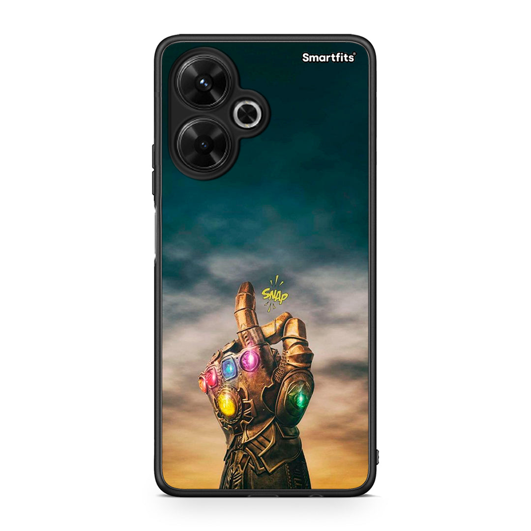 Xiaomi Poco M6 4G Infinity Snap θήκη από τη Smartfits με σχέδιο στο πίσω μέρος και μαύρο περίβλημα | Smartphone case with colorful back and black bezels by Smartfits