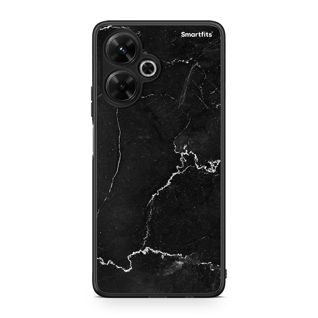 Xiaomi Poco M6 4G Marble Black θήκη από τη Smartfits με σχέδιο στο πίσω μέρος και μαύρο περίβλημα | Smartphone case with colorful back and black bezels by Smartfits