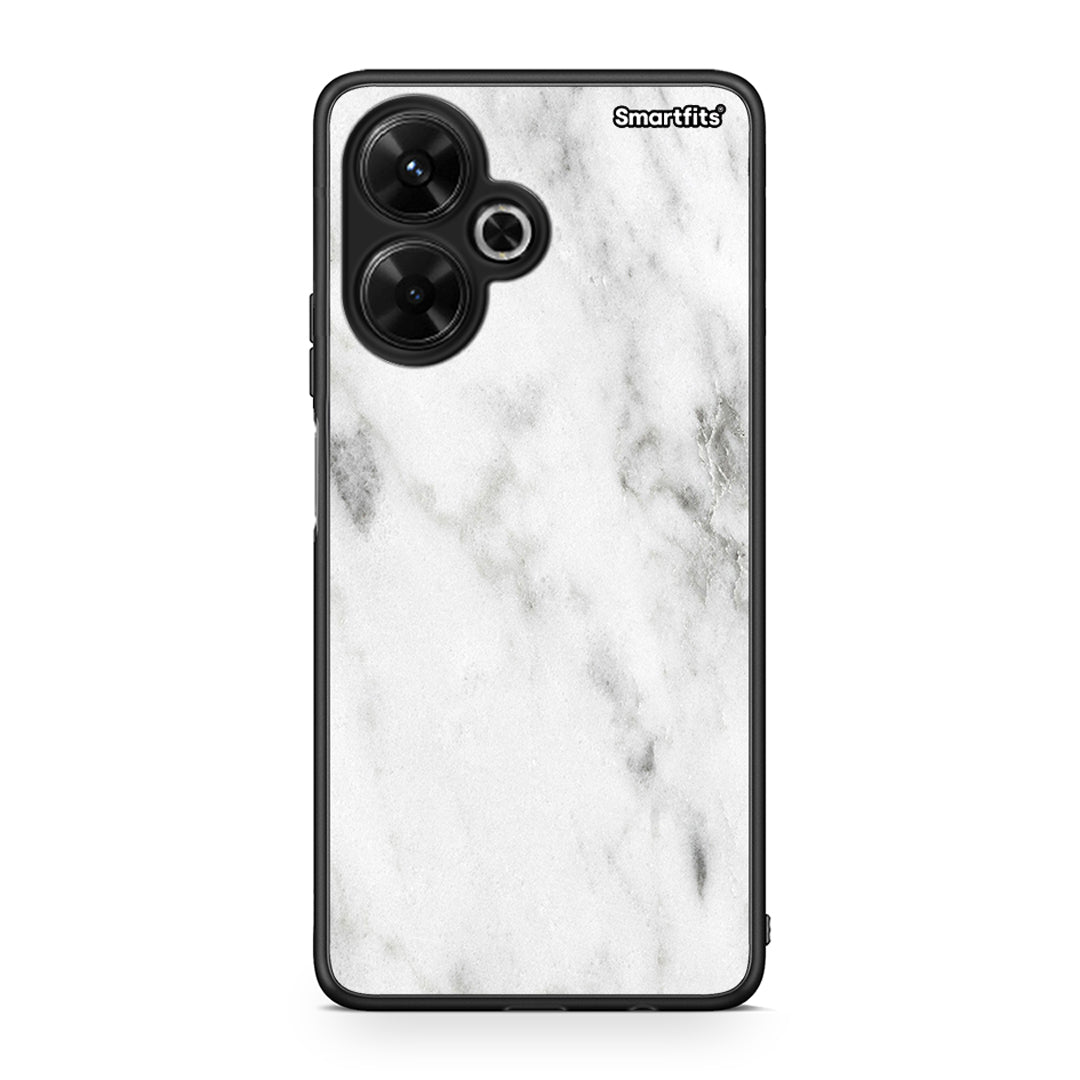 2 - Xiaomi Poco M6 4G White marble case, cover, bumper