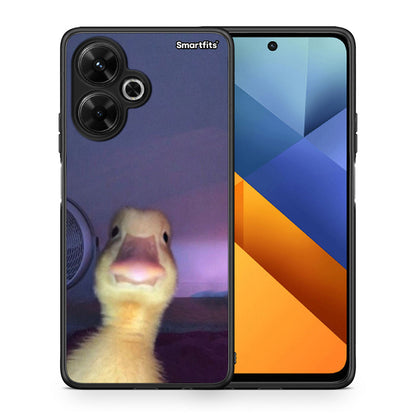 Θήκη Xiaomi Poco M6 4G Meme Duck από τη Smartfits με σχέδιο στο πίσω μέρος και μαύρο περίβλημα | Xiaomi Poco M6 4G Meme Duck case with colorful back and black bezels