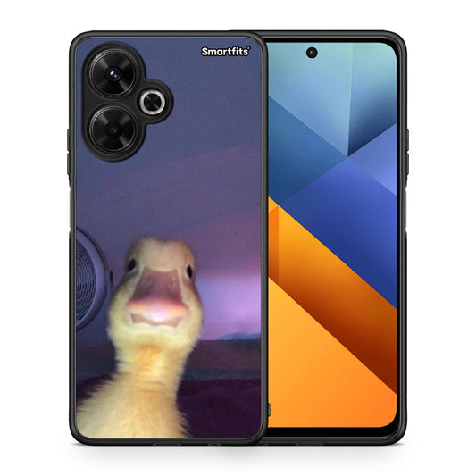 Θήκη Xiaomi Poco M6 4G Meme Duck από τη Smartfits με σχέδιο στο πίσω μέρος και μαύρο περίβλημα | Xiaomi Poco M6 4G Meme Duck case with colorful back and black bezels
